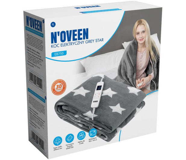 N'oveen EB750 Grey Star 180x160 cm - 1031925 - zdjęcie 3